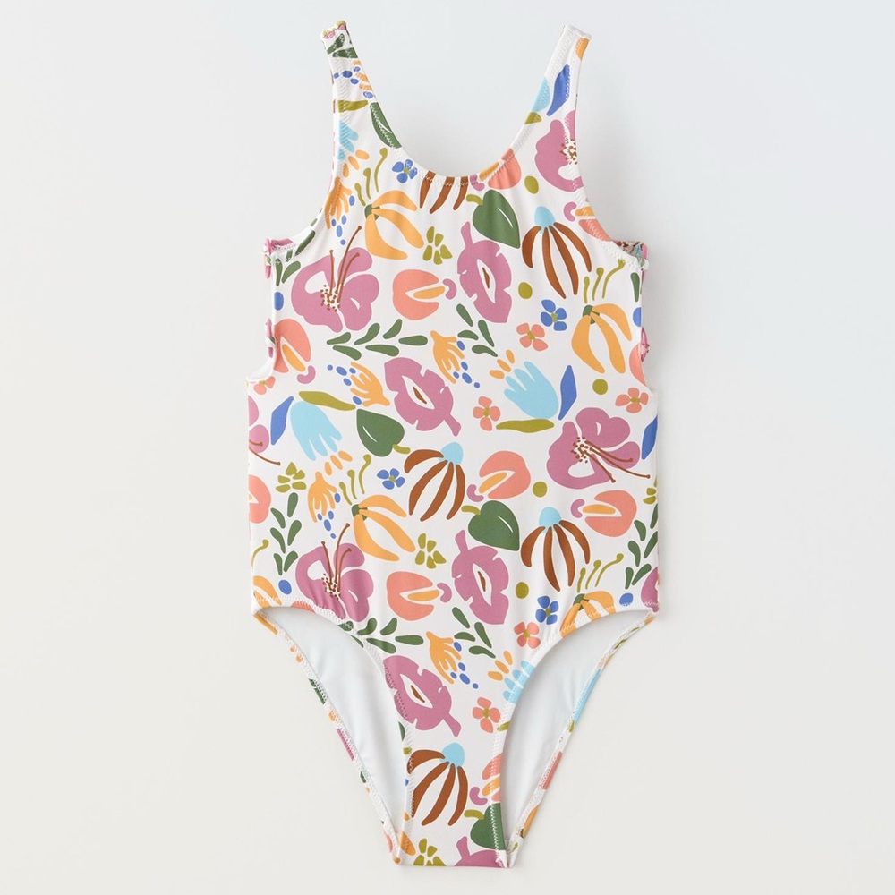 NWT Zara Floral Swimsuit